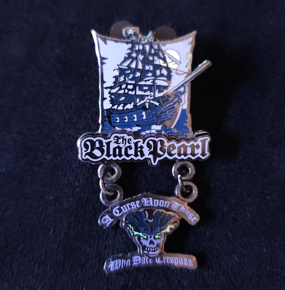 The Black Pearl Curse Upon Those Who Dare Trespass Disney Trading Pin Disneyland